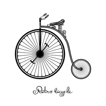 Retro Style Bicycle vector