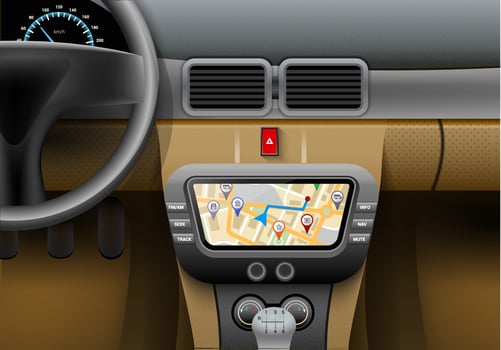 Car Navigation Syster vector