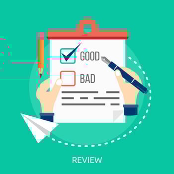 Review Conceptual illustration Design vector