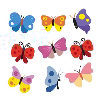 Butterfly character vector design