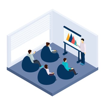  Coworking Training Illustration  vector