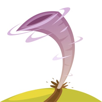 Tornado Cartoon Illustration vector