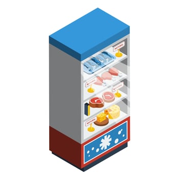 Food Collection Isometric vector
