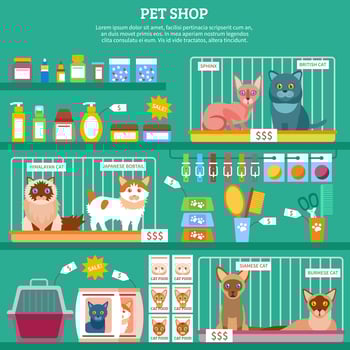 Cats concept illustration vector