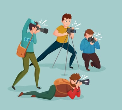 Paparazzi Design Concept vector