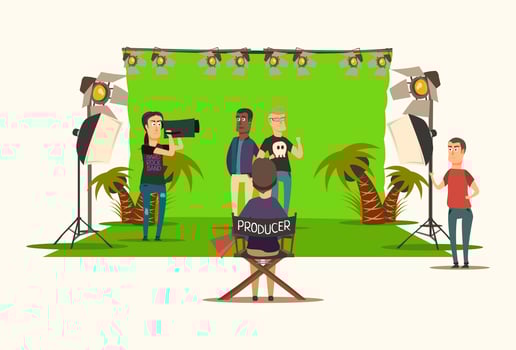 Movie Making Composition vector