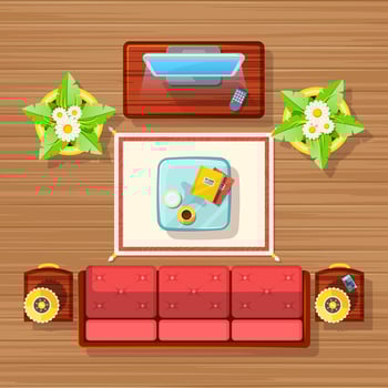  Living Room Design  vector