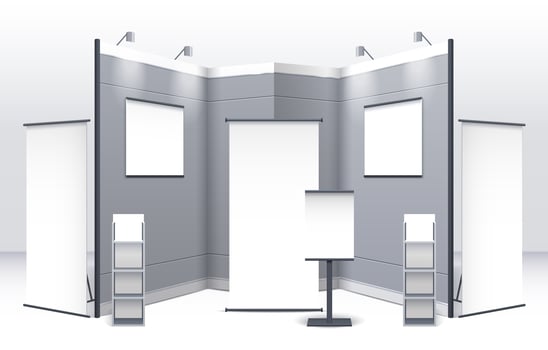 Exhibition Stand Template vector