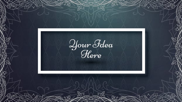 Mandala, mehendi - ethnic frame template. vector