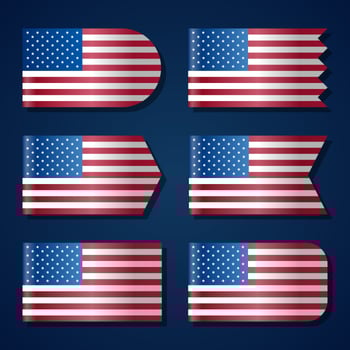 United States Flag Template vector