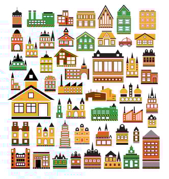 Houses vector