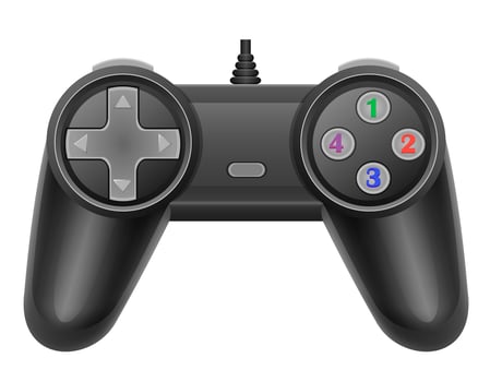 joystick for gaming console vector illustration EPS 10