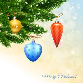 Merry Christmas Poster vector