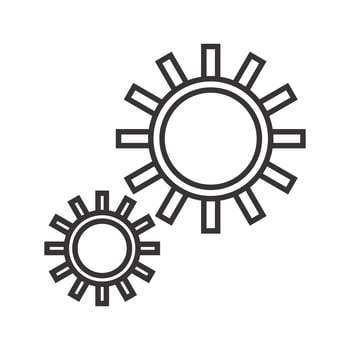 Advanced options Line Black Icon vector