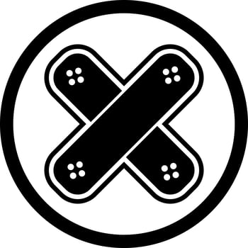 Band Aid Icon Design vector