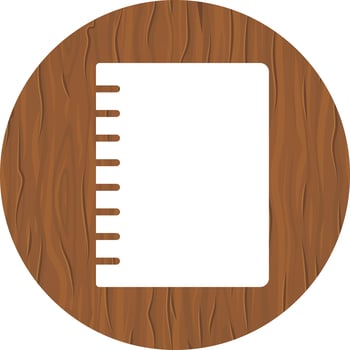 Spiral Notebook Icon Design vector