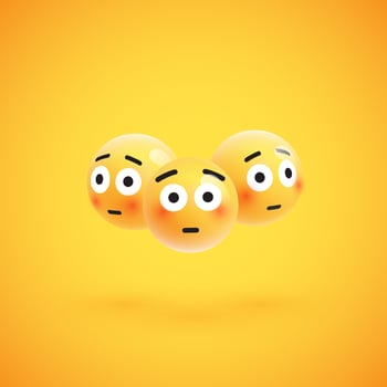 Group of high detailed yellow emoticons, vector illustration