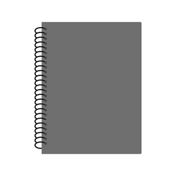 Spiral Notebook Icon Design vector