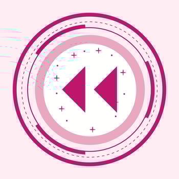  Backward Arrows Icon Design vector