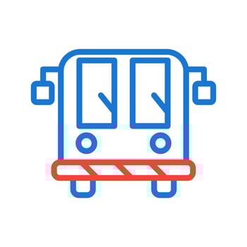 Airport Bus Icon Design vector