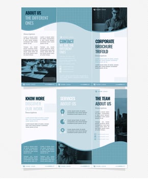 Vector Corporate Trifold Brochure Template