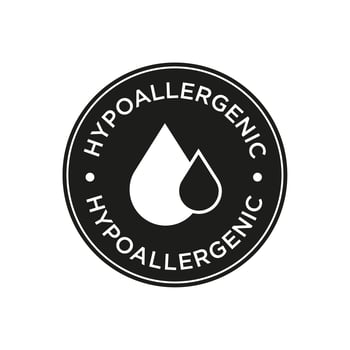 Hypoallergenic icon vector