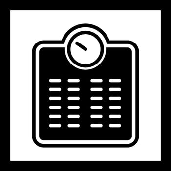 Weighting Machine Icon Design vector