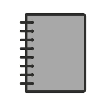Spiral Notebook Icon Design vector
