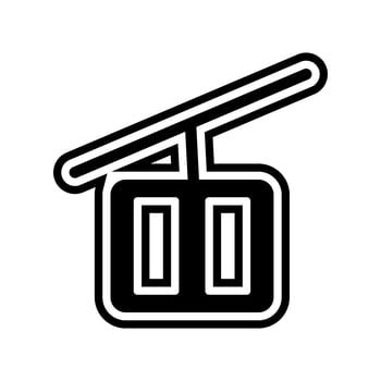 Chair lift Icon Design vector
