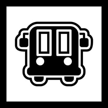 Airport Bus Icon Design vector