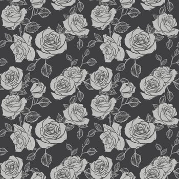 Rose Seamless pattern, flower seamless pattern, vector floral seamless pattern