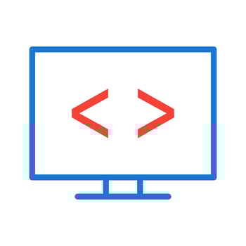 Code optimization Icon Design vector