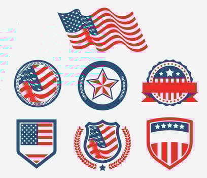 American Flag Vector