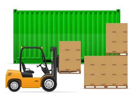 freight transportation concept vector illustration
