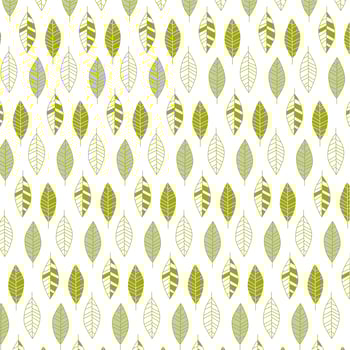 green leaf pattern vector
