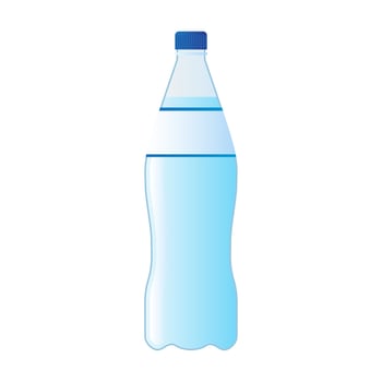 mineral water bottle isolated on white background vector