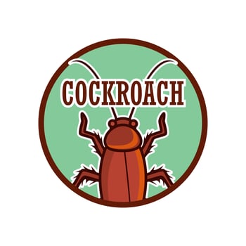 cockroach logo isolated on white background  vector