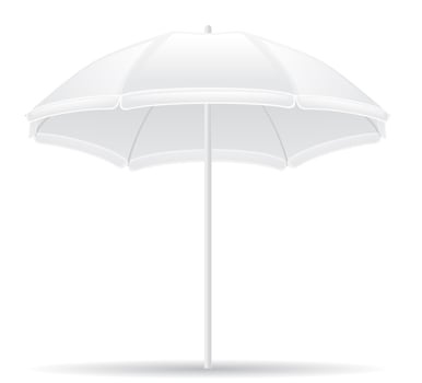 beach umbrella vector illustration