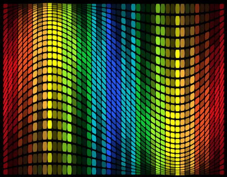 abstract multicolored graphic equalizer vector illustration