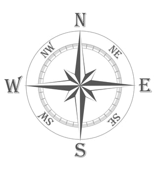 ancient wind rose vector illustration