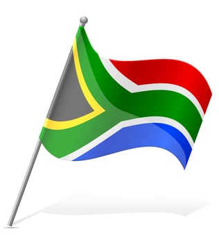 flag of South African Republic vector illustration