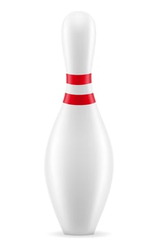 bowling pin vector illustration