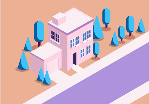 Isometric House Vector Illustration