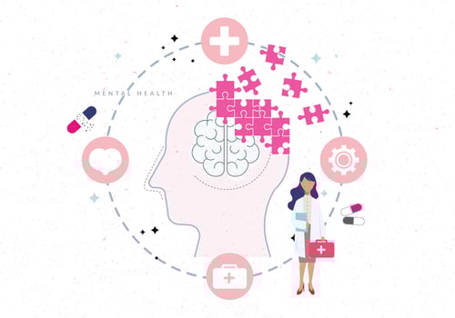 Mental Health illustration vector
