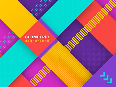 Trendy Abstract Geometric Background vector