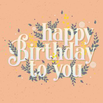 Happy birthday Vector Design