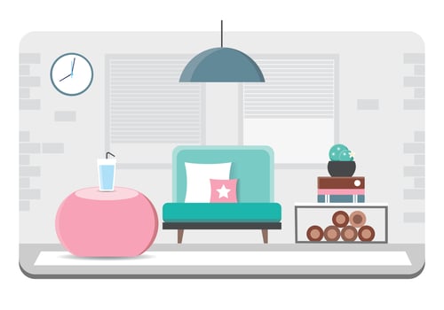 Vector Designer Room Illustration 