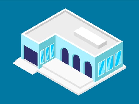 Amazing Isometric House	 vector