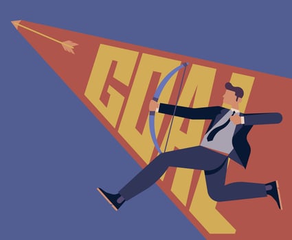 Corporate Goals Illustration vector