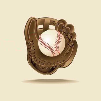 Realistic Baseball vector